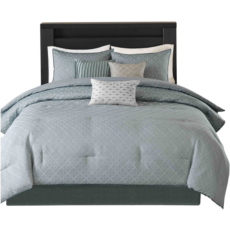 Purple Queen 7-Piece Embroidered Reversible Bedspread Set