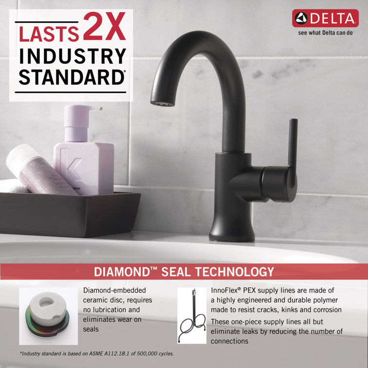 Elegant Modern Bronze Single Hole Bathroom Faucet with ADA Compliance