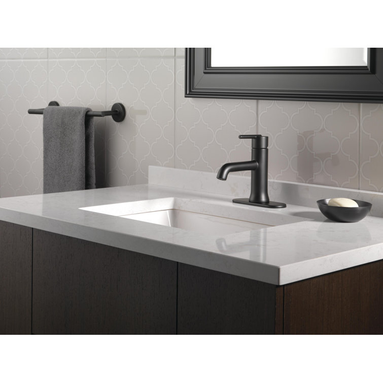 Sleek Matte Black Single-Handle Euro Motion Bathroom Faucet