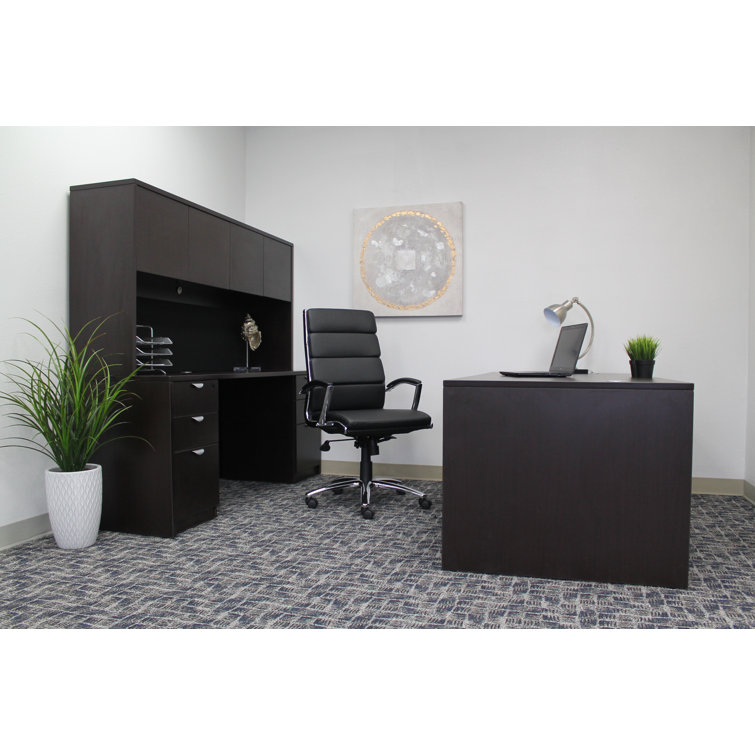 Black High-Back Leather Executive Swivel Office Chair
