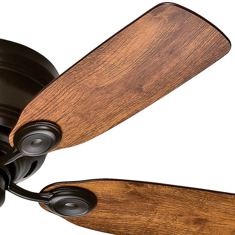 42" New Bronze Low Profile Ceiling Fan with Oak Blades
