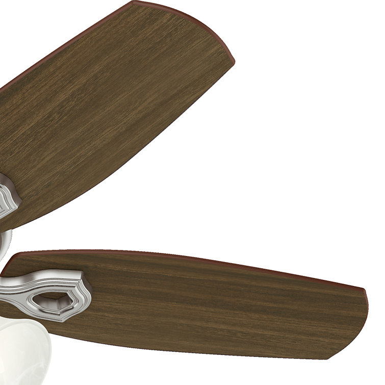 42" Premier Bronze Ceiling Fan with Walnut Blades and Lights