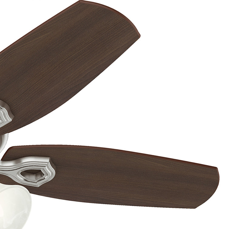 42" Premier Bronze Ceiling Fan with Walnut Blades and Lights
