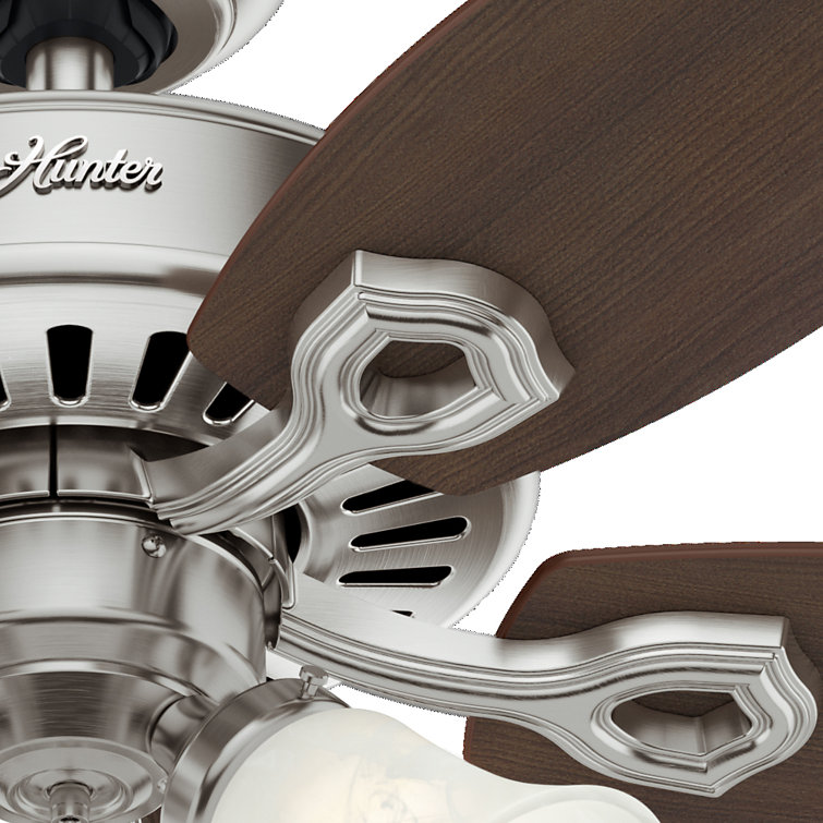 42" Premier Bronze Ceiling Fan with Walnut Blades and Lights