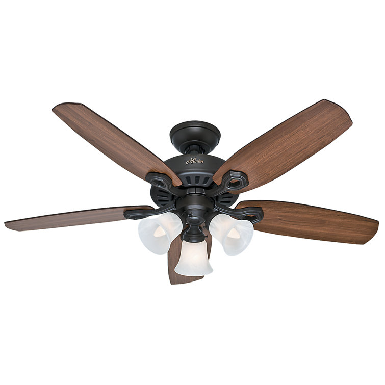 Elegant 42" New Bronze Ceiling Fan with Cherry & Mahogany Blades