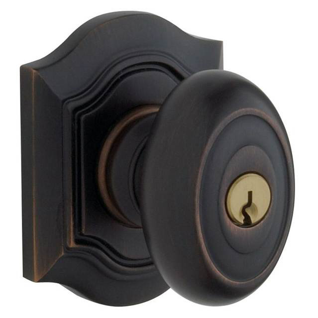 Oil Rubbed Bronze Traditional Keyed Entry Door Knob