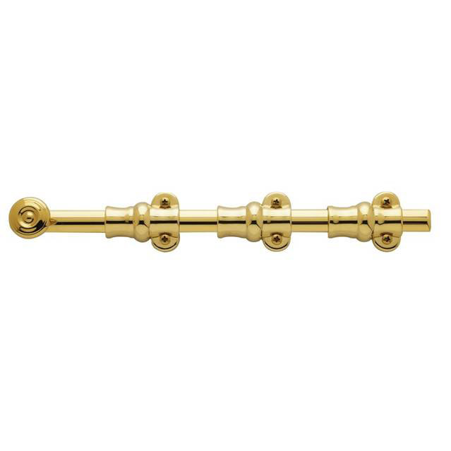 Lifetime Polished Brass Heavy Duty Surface Bolt