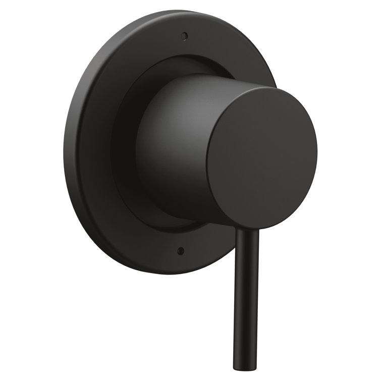 Matte Black Wall-Mounted Lever Trim Kit