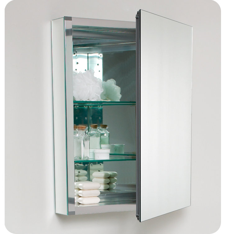 Sleek Teak 24" Wall-Mounted Vanity Set with Integrated Sink & Modern Medicine Cabinet