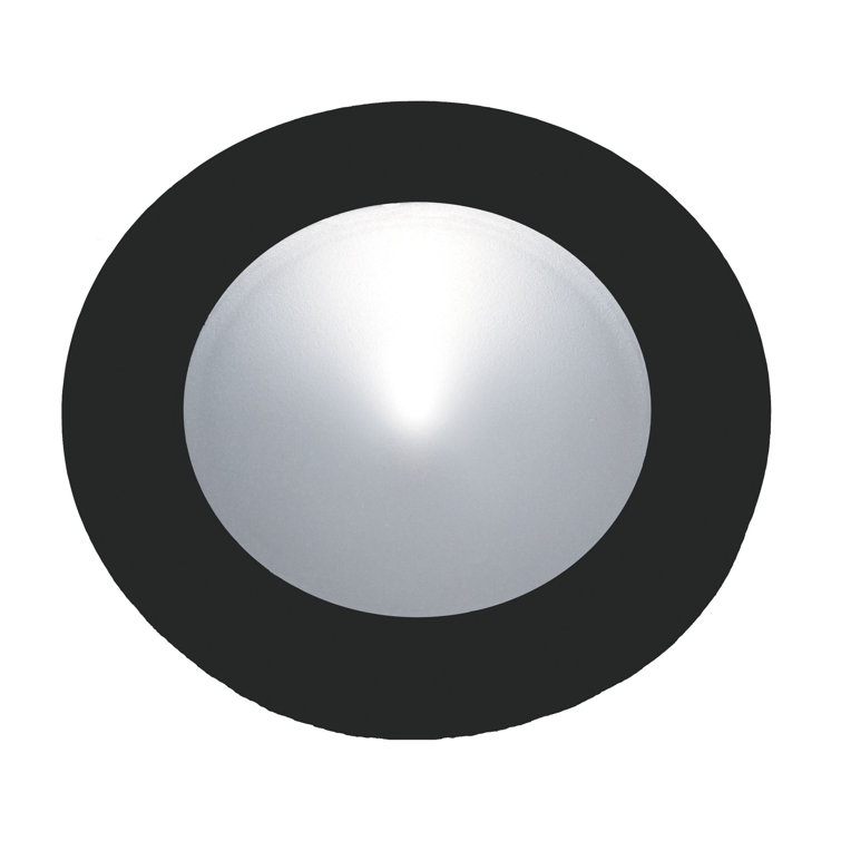 Polaris Black Frosted Glass LED Under Cabinet Light