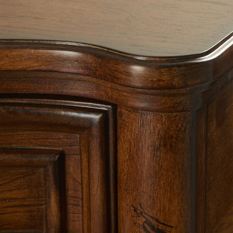 Vintage Oak 72" Console Table with Storage