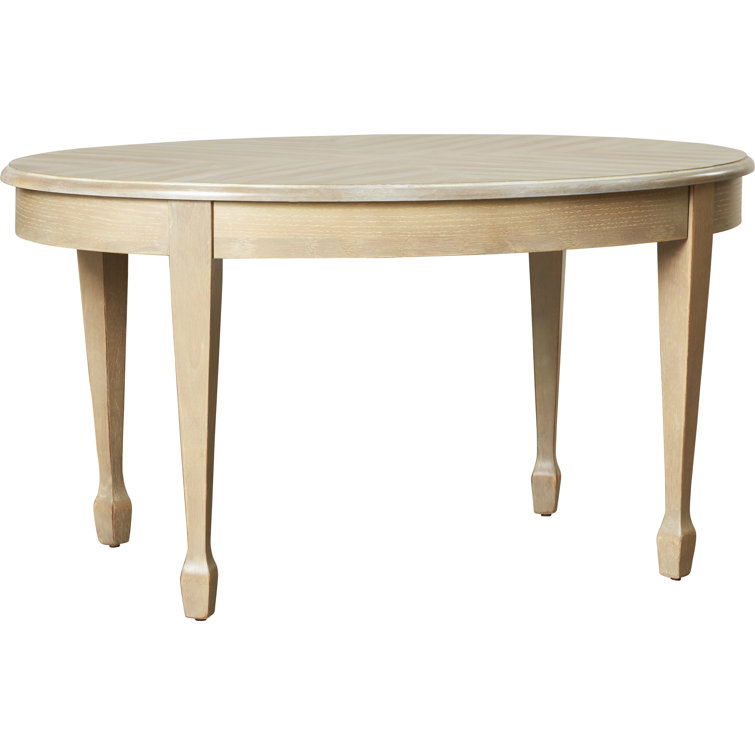 Elegant Driftwood Maple Veneer Coffee Table with Tapered Legs