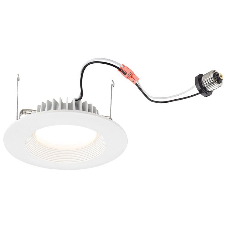 Axel 7.2'' White Glass LED Recessed Lighting Kit