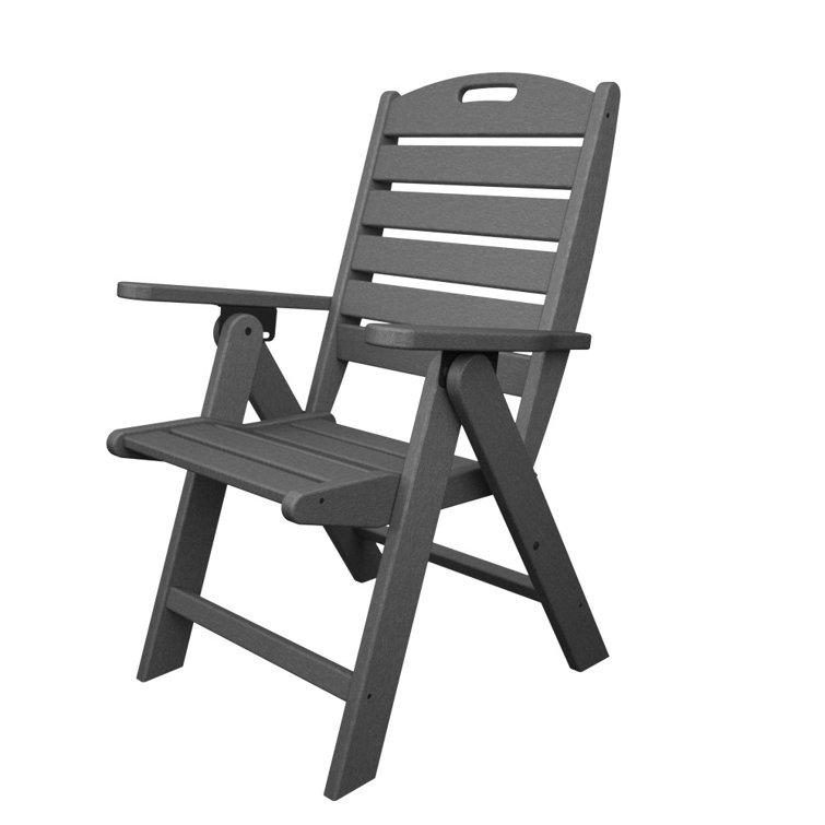 Slate Gray 6-Person Recycled Polywood Outdoor Dining Set