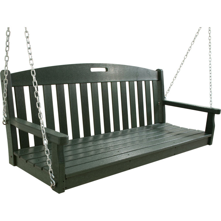Rainforest Canopy Recycled Plastic Outdoor Swing with Chains