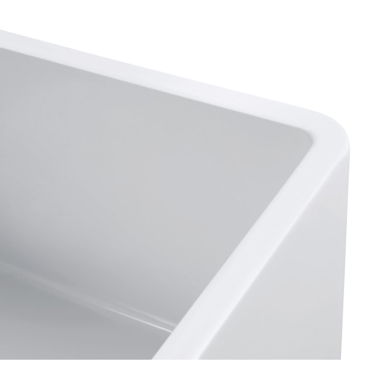 Olde London 33" White Fireclay Farmhouse Kitchen Sink