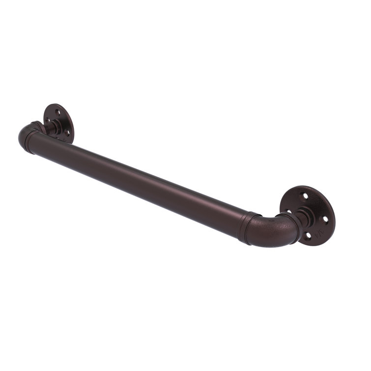 Antique Bronze 16'' Industrial Metal Grab Bar