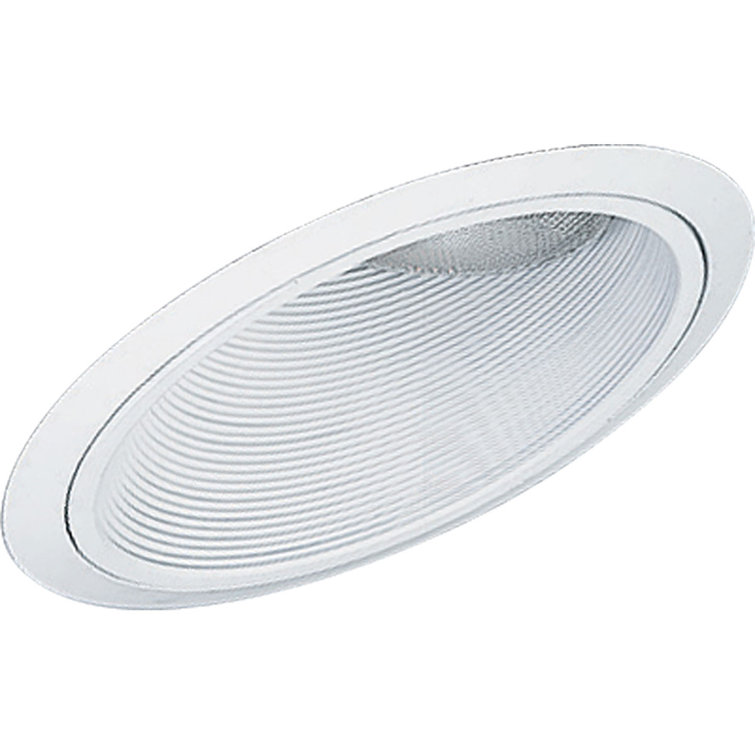 White Aluminum 8.25" Recessed Ceiling Light Trim