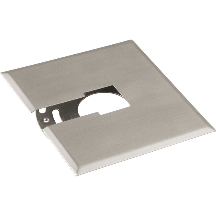 Brushed Nickel Flush Mount Canopy Kit with Mounting Plate