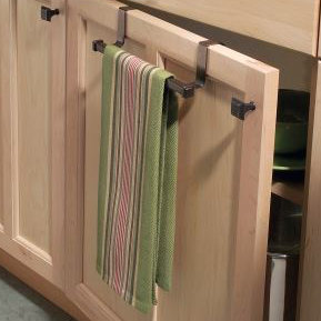 Bronze Over-the-Door Towel Bar with Foam Padding
