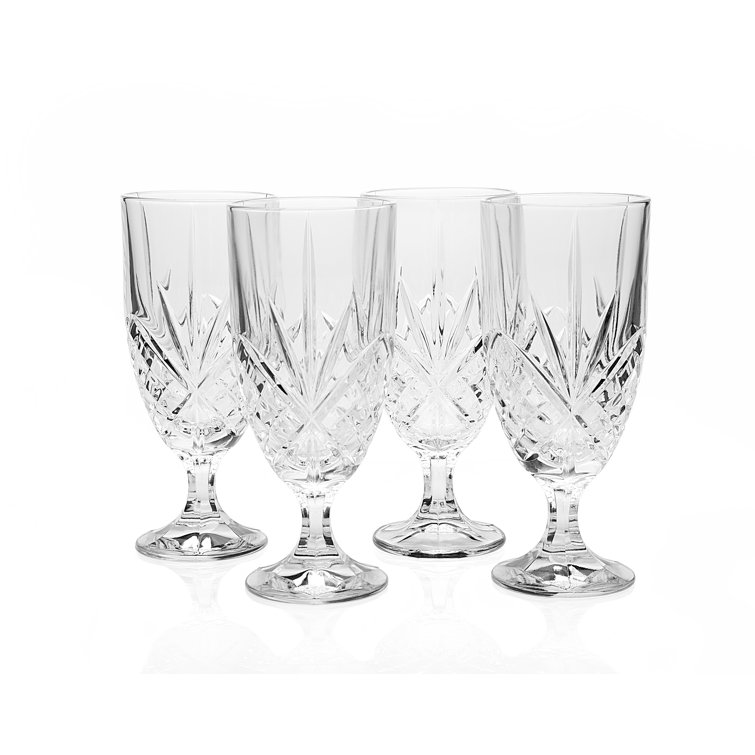 Godinger Dublin Crystal Cut Lowball Glass Set of Four