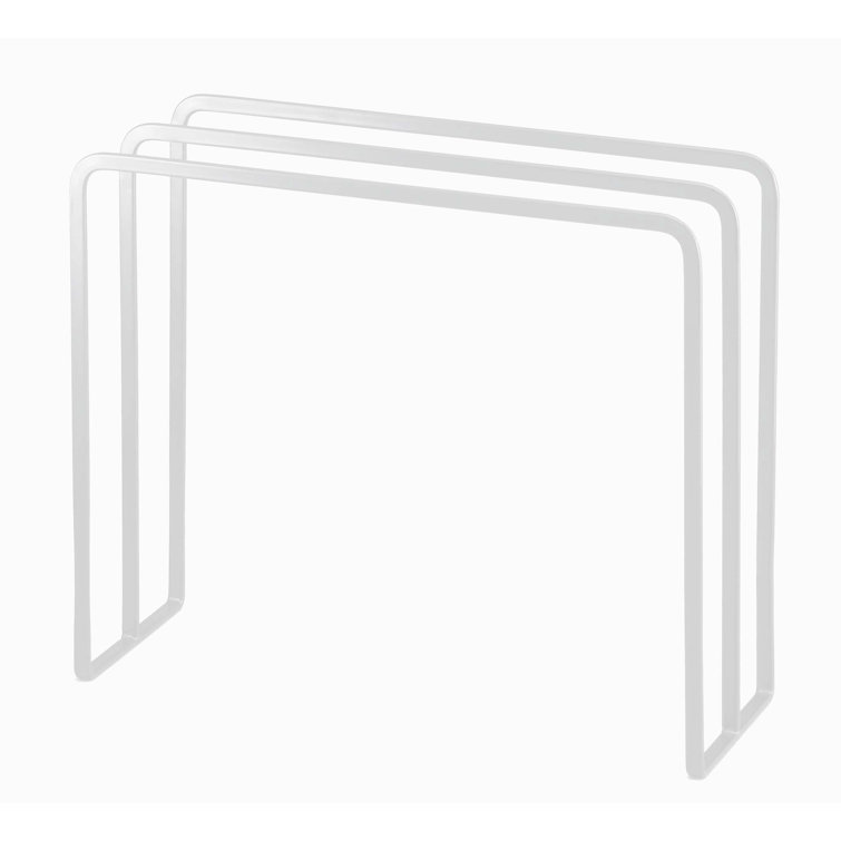 White Steel Water-Resistant Freestanding Dishcloth Hanger