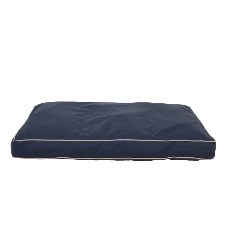 Large Blue Orthopedic Elevated Canvas Dog Bed