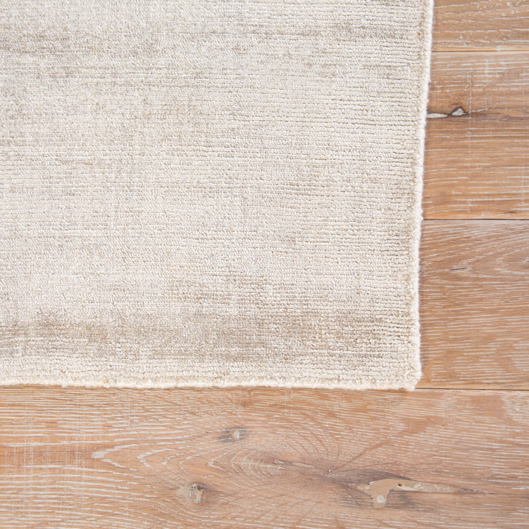 Pelican Beige Hand-Woven Viscose 8' x 10' Area Rug