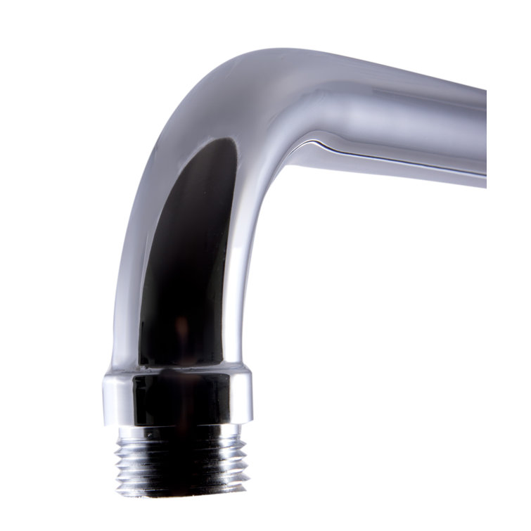 12" Polished Chrome Wall Mounted Shower Arm