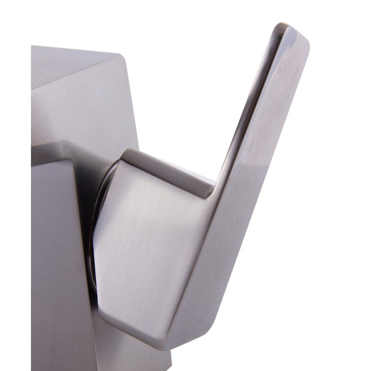Brushed Nickel Modern Single Hole Bathroom Faucet