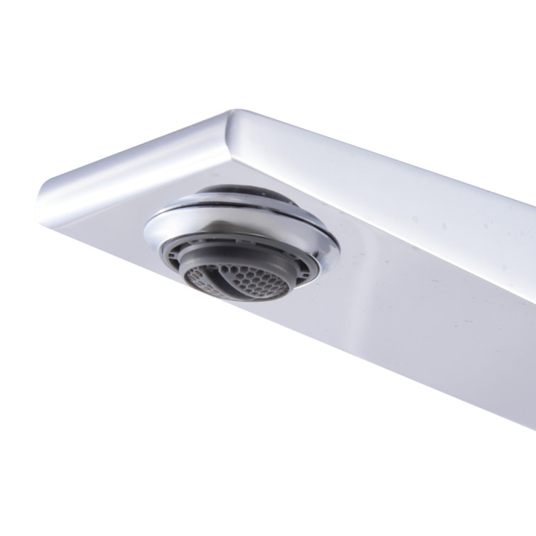 Polished Chrome Tall Single-Hole Bathroom Faucet