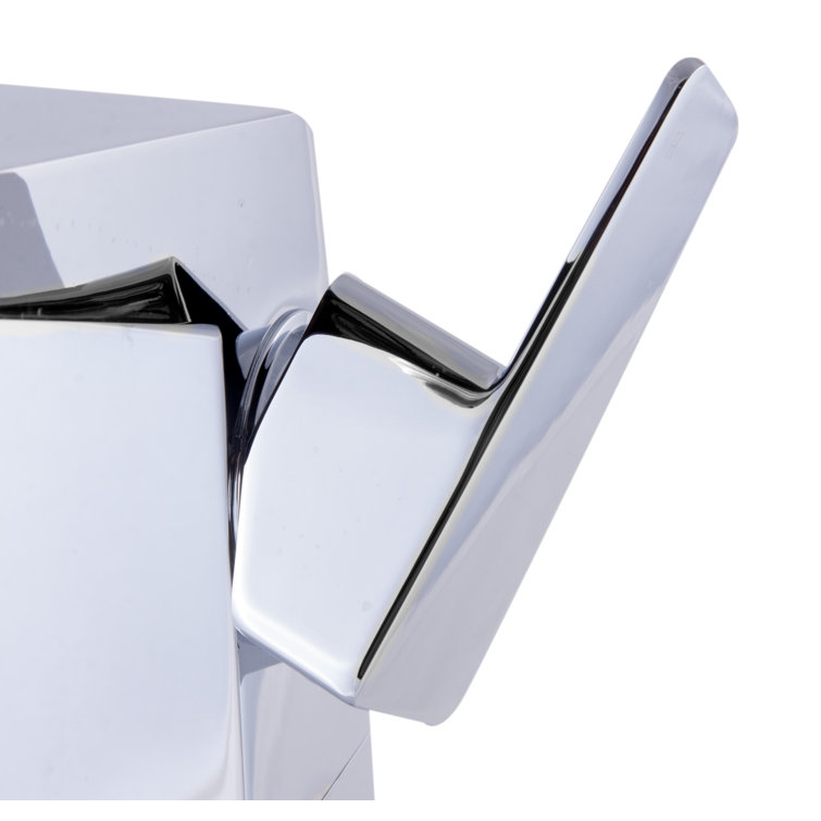 Polished Chrome Tall Single-Hole Bathroom Faucet