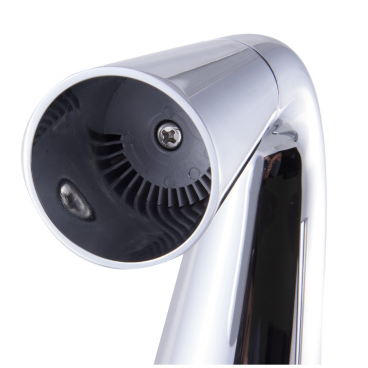 Polished Chrome Single-Hole Cone Waterfall Bathroom Faucet