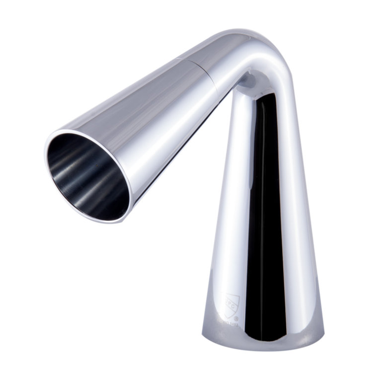 Polished Chrome Cone Waterfall Widespread Bathroom Faucet
