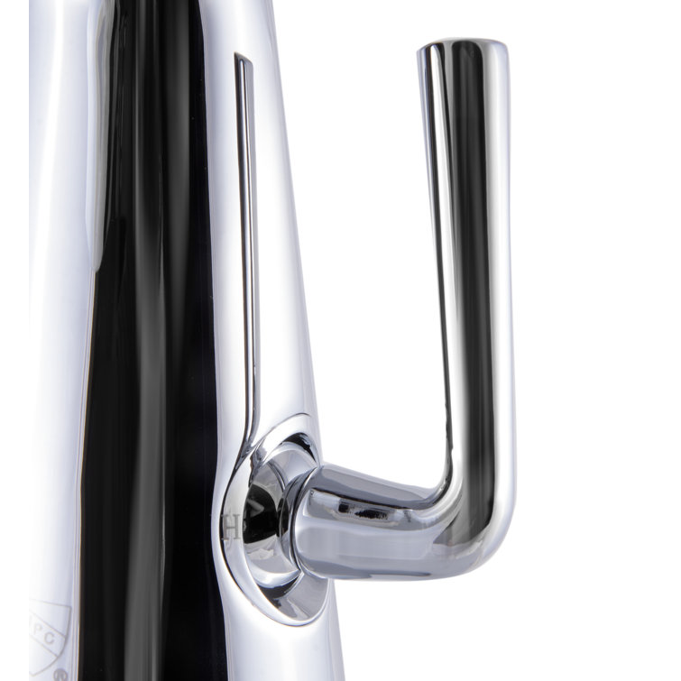 Polished Chrome Tall Cone Single-Hole Bathroom Faucet