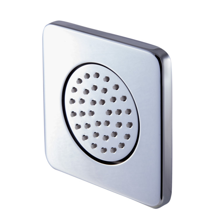 Polished Chrome and Purple Wall Mounted Shower Body Spray