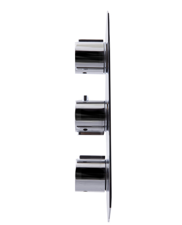 Polished Chrome Round 2-Way Thermostatic Shower Mixer