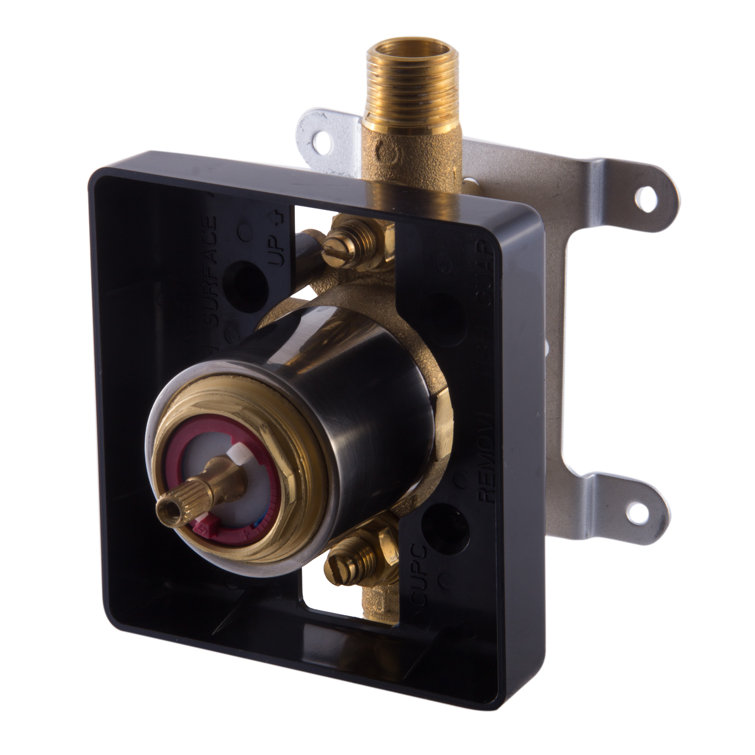 Polished Chrome Modern Square Shower Mixer with Lever