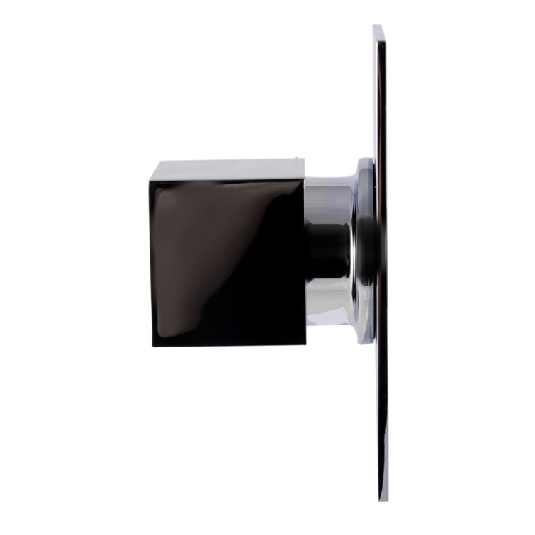 Polished Chrome Square Wall-Mounted Shower Diverter