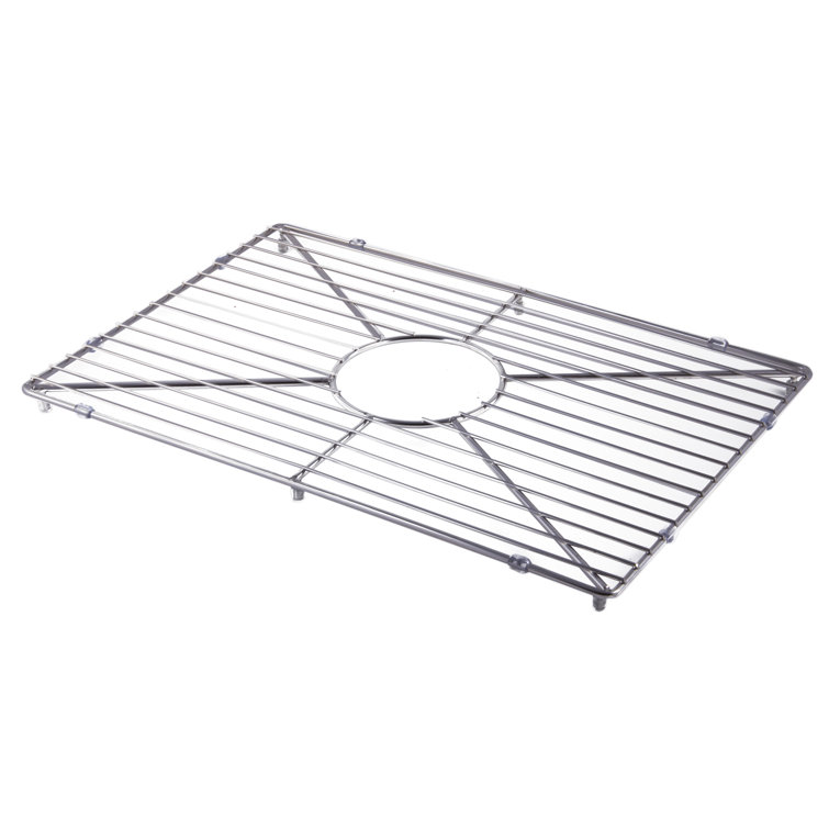 Stainless Steel Kitchen Sink Grid with Center Crossbar