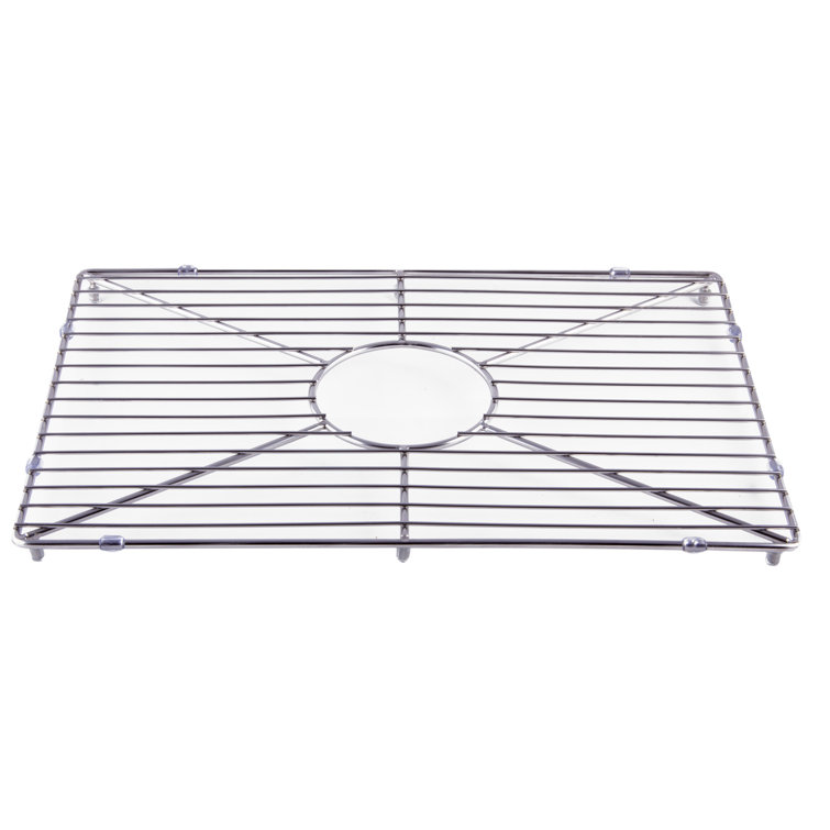 Stainless Steel Kitchen Sink Grid with Center Crossbar