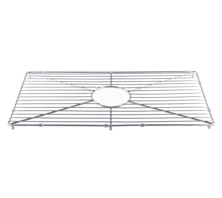 Stainless Steel Kitchen Sink Grid with Center Cutout