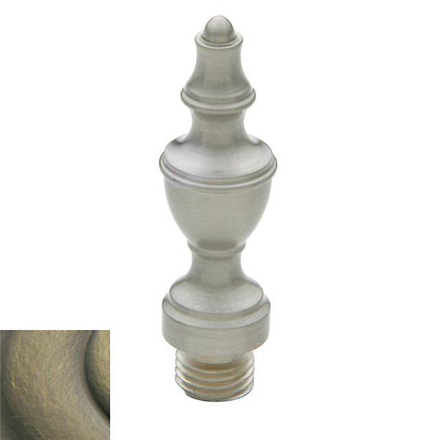 Antique Brass Urn Tip Finial Set for Square Corner Hinges