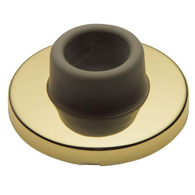 Lifetime Brass 2.375 Inch Wall Flush Bumper