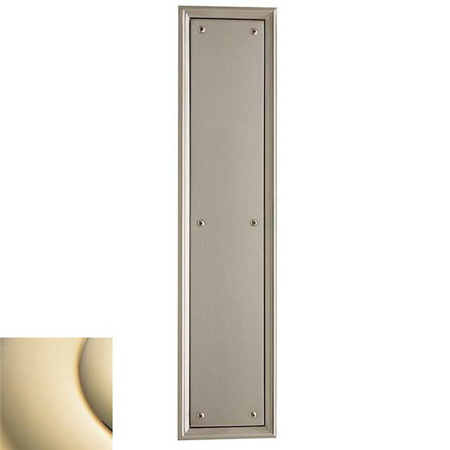 Nashville Lifetime Brass Push Plate with Mounting Hardware