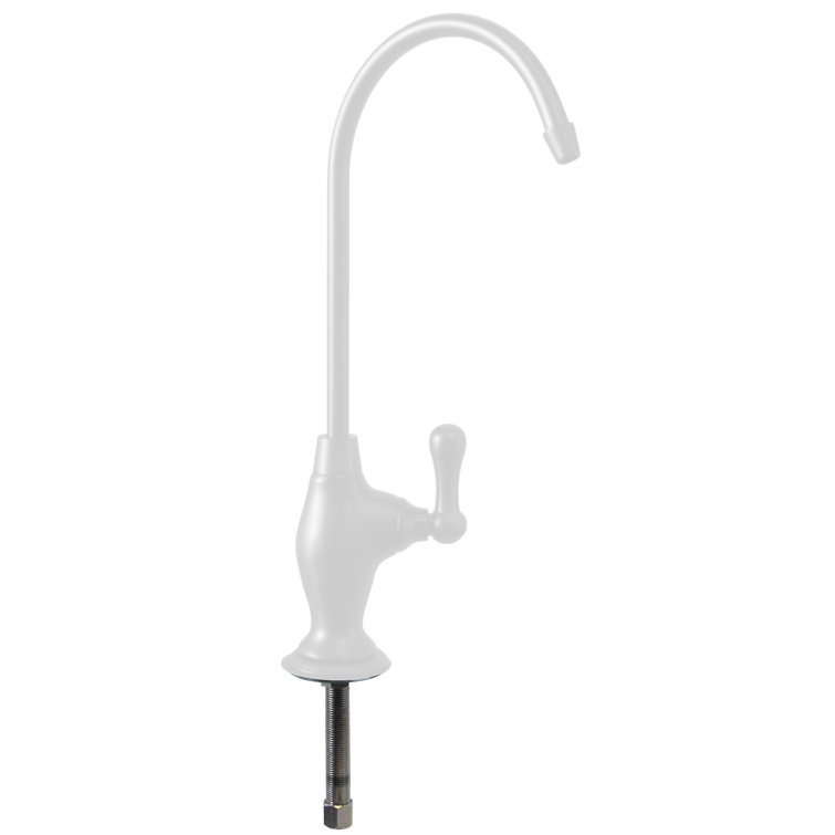 Powder Coat White Brass Single Handle Beverage Faucet