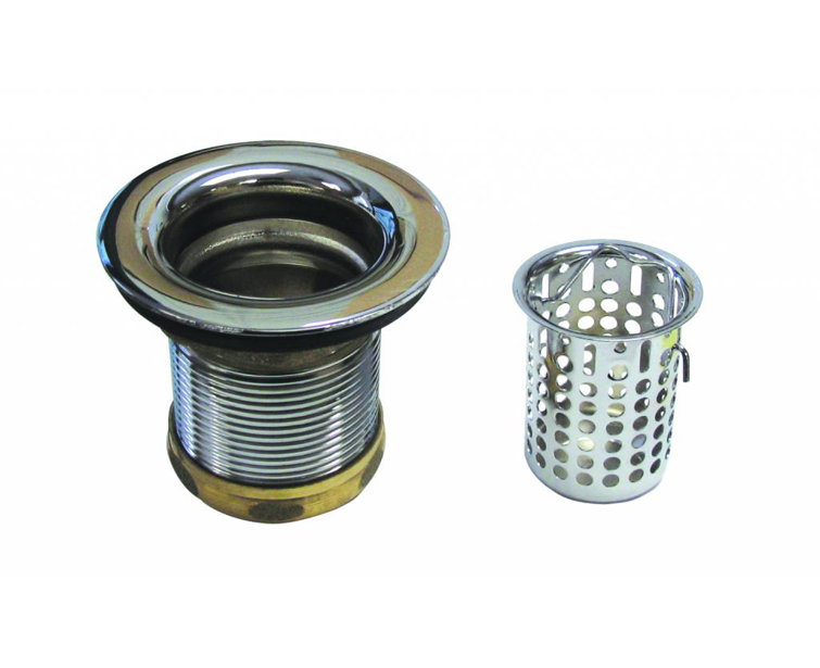 Polished Chrome 2.875-inch Kitchen Sink Strainer Basket