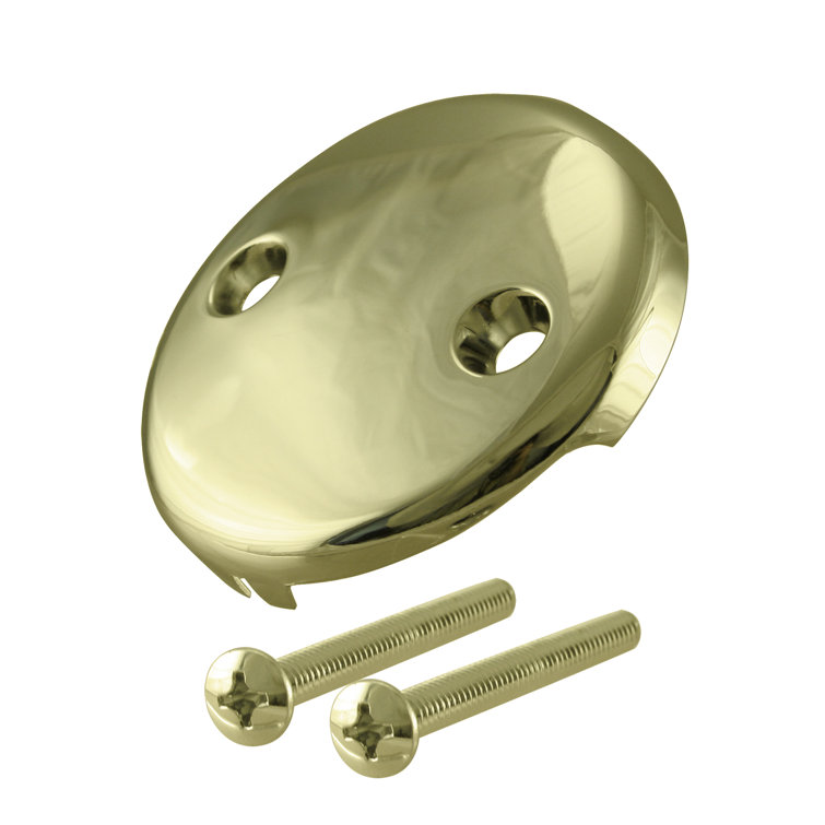 Polished Brass 23" Tip-Toe Bathtub Drain Assembly with Overflow