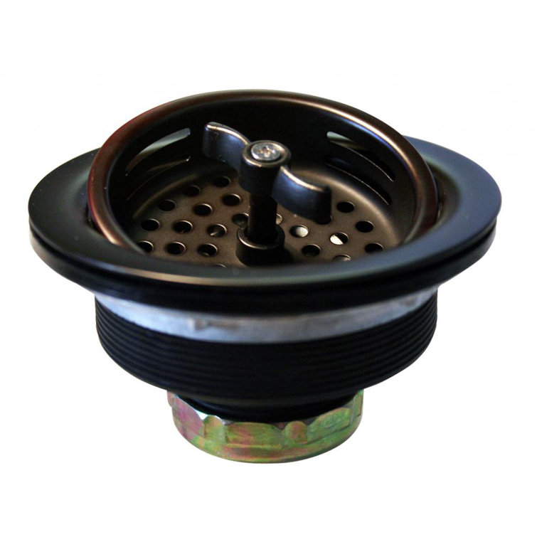 Oil Rubbed Bronze Wing Nut Style Kitchen Sink Basket Strainer