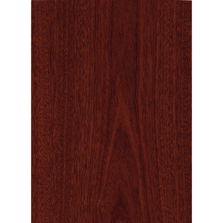 Contemporary Mahogany Home Office Desk with Drawer and Filing Cabinet
